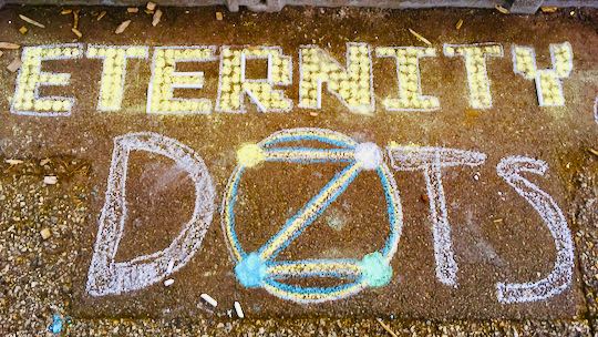 Example: 'Eternity DOTS' using chalk dots.