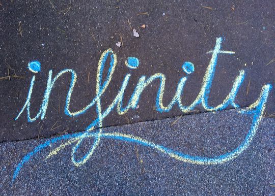 Example: Infinity written in chalk
