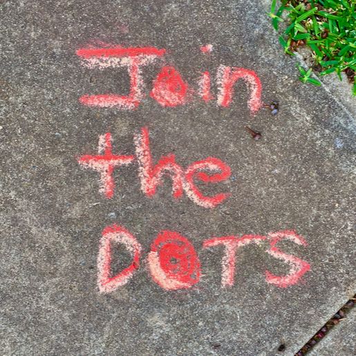 Example: Join The DOTS on pathway (red chalk)