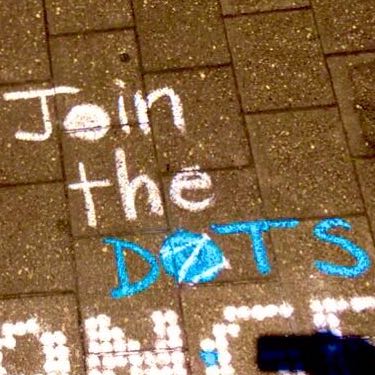 Example: Join The DOTS on pavers (Vivid chalk)