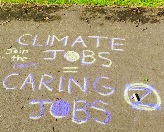 Example Long Game Meme 'Quick Chalking' Climate Jobs