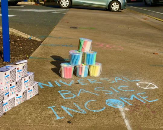Example Long Game Meme 'Quick Chalking' Universal Basic Income